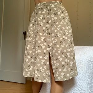 Floral Midi Skirt